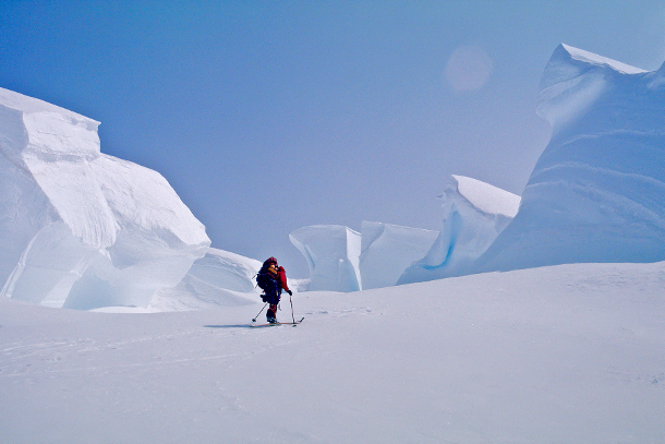 Nic Bendeli ascending MT Logan (2003)