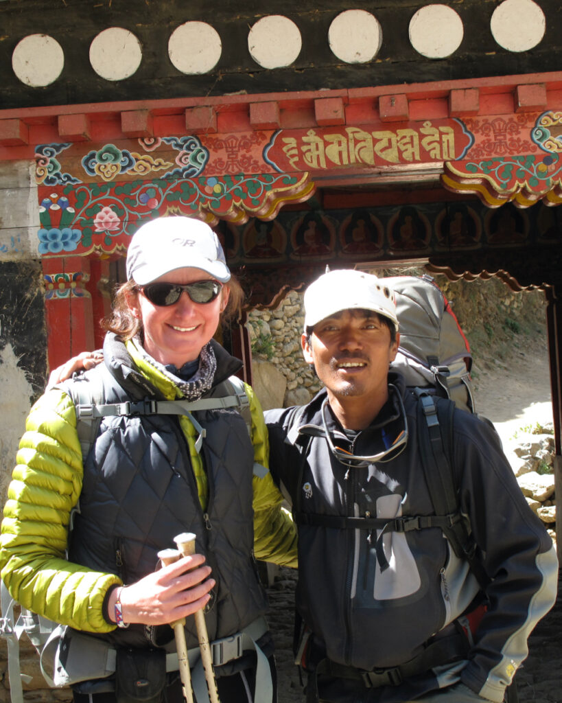Lakpa Sherpa and Chris Burke